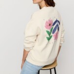 Sweatshirt Nerine Good Vibes arctic white von recolution