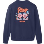 Sweatshirt Tamarillo Play Together eclipse blue von recolution