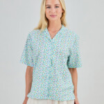 Bluse Marbles Aloha white von Brava Fabrics