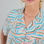 Bluse Messy Stripes Aloha multicolour von Brava Fabrics Bluse Messy Stripes Aloha multicolour von Brava Fabrics