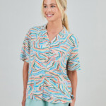 Bluse Messy Stripes Aloha multicolour von Brava Fabrics Bluse Messy Stripes Aloha multicolour von Brava Fabrics