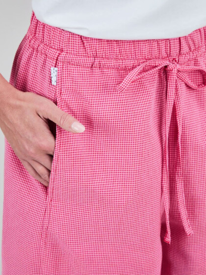 Hose Checks Balloon pink von Brava Fabrics
