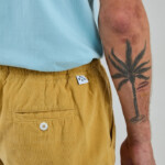 Shorts Baby Cord mustard von Brava Fabrics
