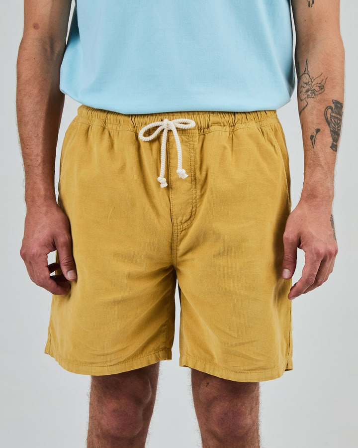 Shorts Baby Cord mustard von Brava Fabrics