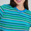 T-Shirt Stripes Boxy blue von Brava Fabrics