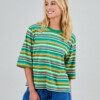 T-Shirt Stripes Boxy yellow von Brava Fabrics