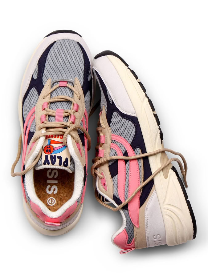 Sneaker G-Eco`99 Embo grey/navy/pink von Genesis Footwear