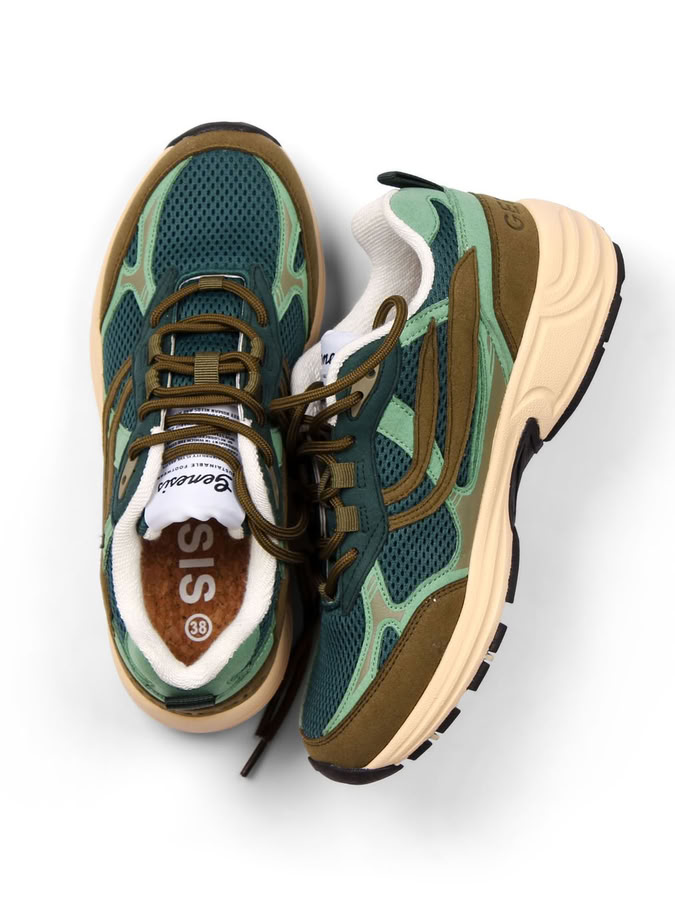 Sneaker G-Eco`99 Multi Colour amber green/mint/petrol von Genesis Footwear