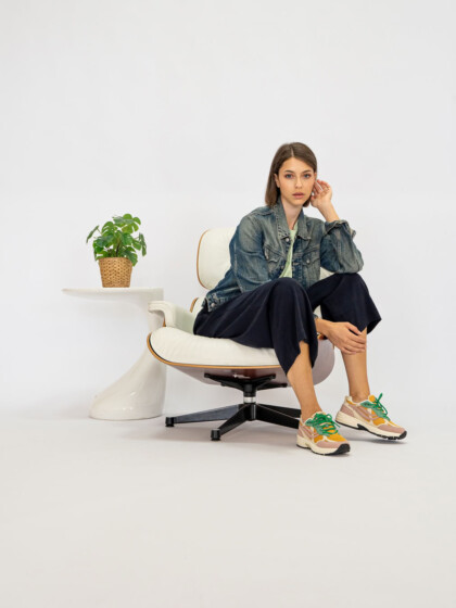 Sneaker G-Eco`99 Multi Flowers rose/wheat/shilf von Genesis Footwear