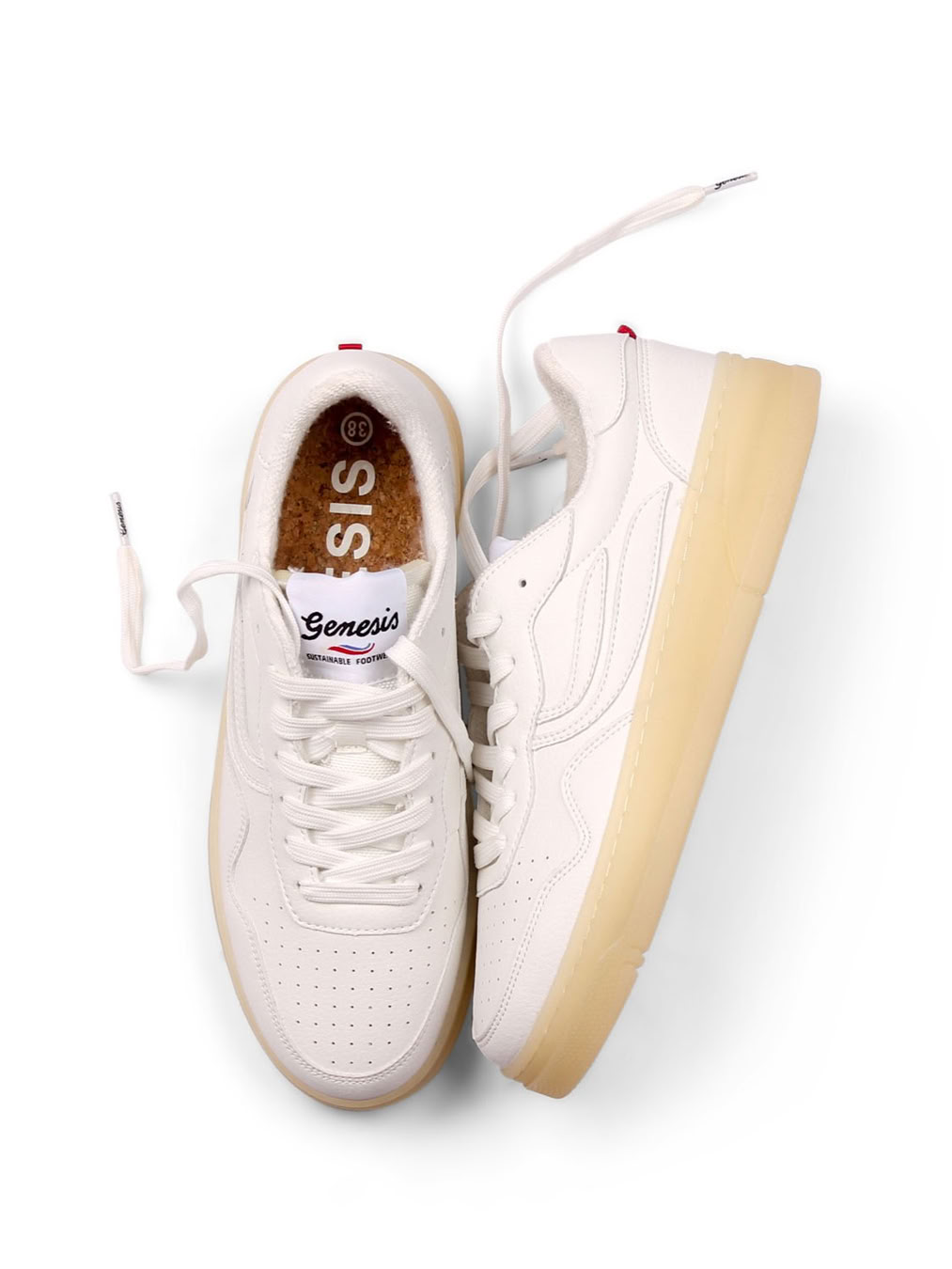 Sneaker G-Soley 2.0 Hevea Rubber white/white von Genesis Footwear