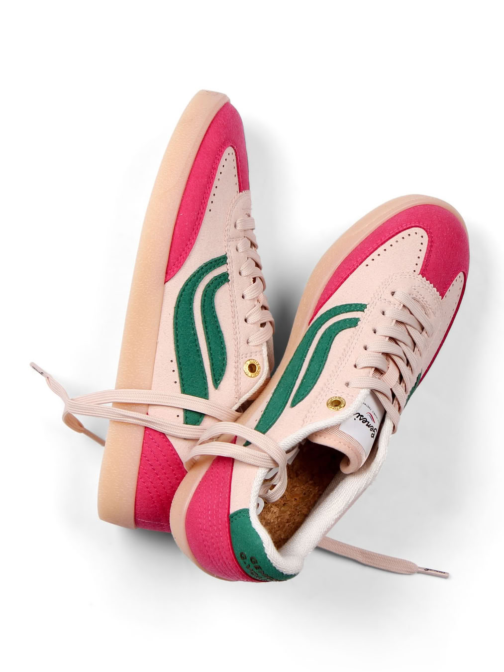 Sneaker G-Volley Hairy pink/rose/green von Genesis Footwear