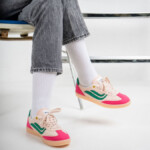 Sneaker G-Volley Hairy pink/rose/green von Genesis Footwear