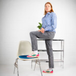 Sneaker G-Volley Hairy pink/rose/green von Genesis Footwear