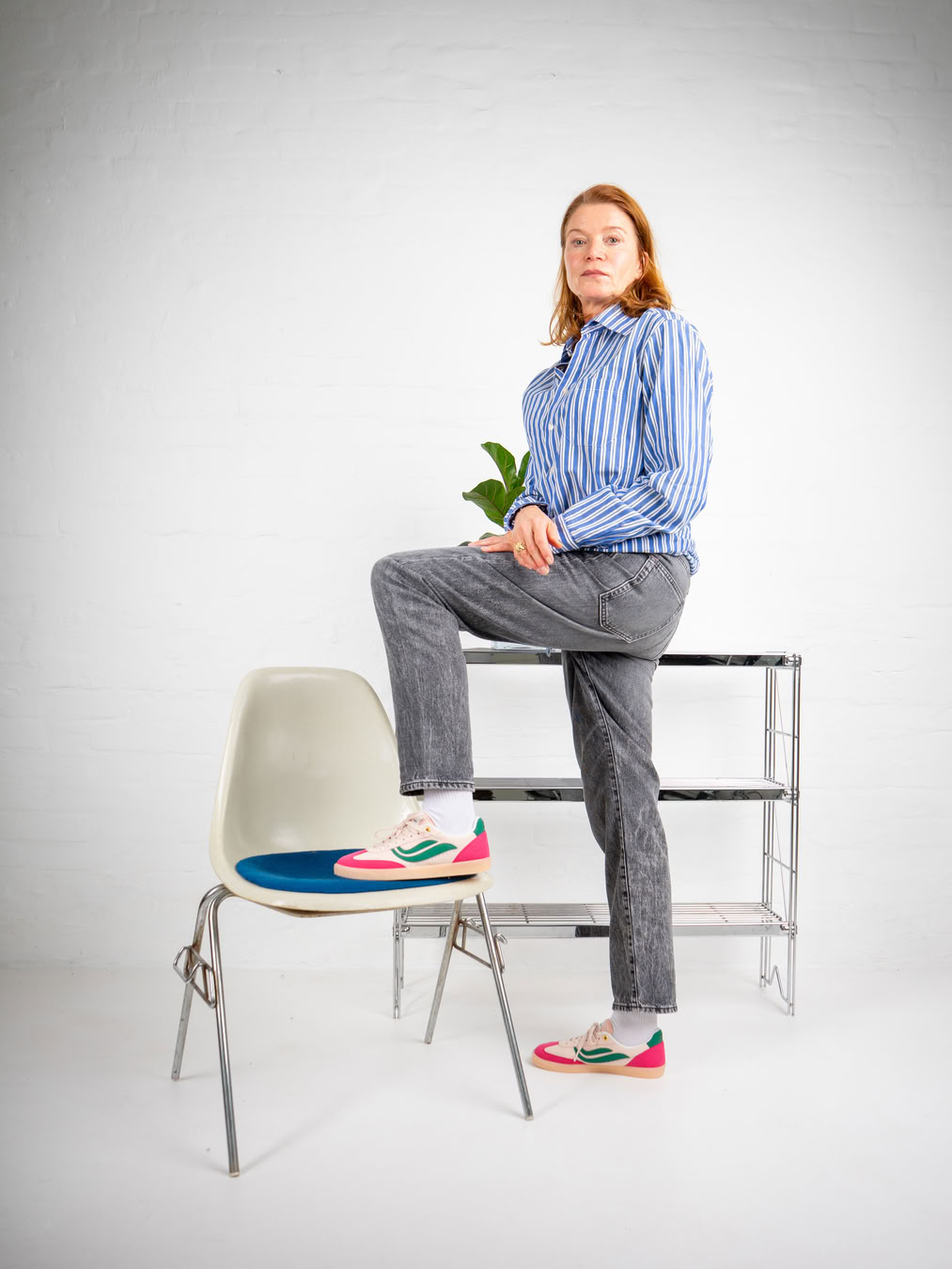 Sneaker G-Volley Hairy pink/rose/green von Genesis Footwear