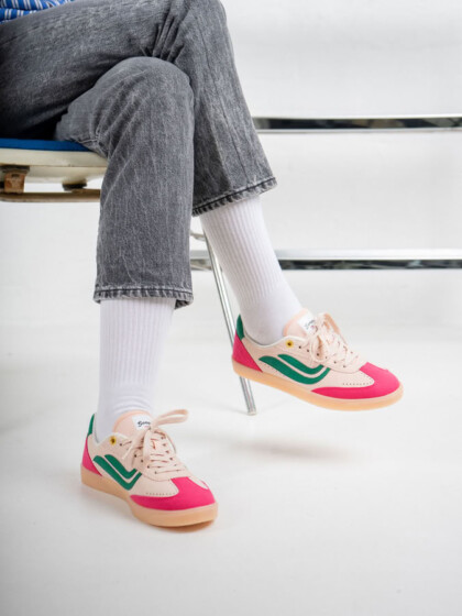 Sneaker G-Volley Hairy pink/rose/green von Genesis Footwear