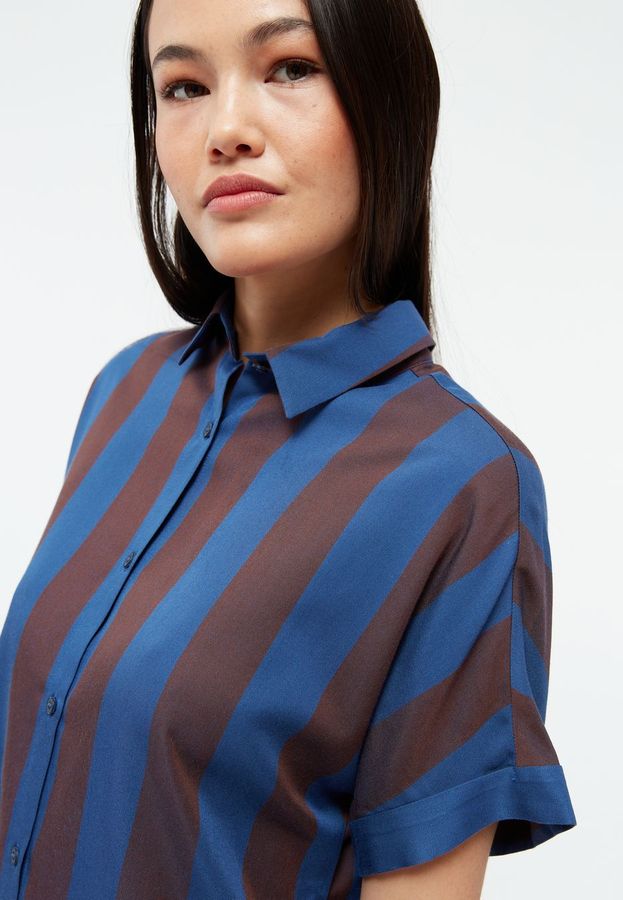 Bluse GBSarah blazing blue / chocolate brown von Givn Berlin