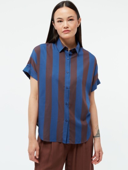 Bluse GBSarah blazing blue / chocolate brown von Givn Berlin