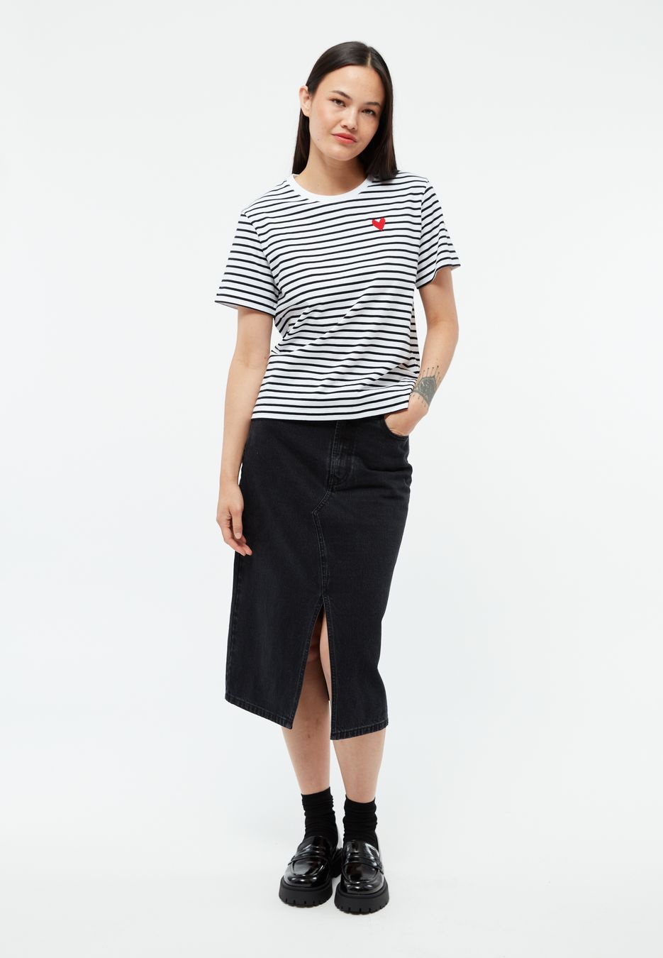 T-Shirt GB Julia Heart black / white von Givn Berlin