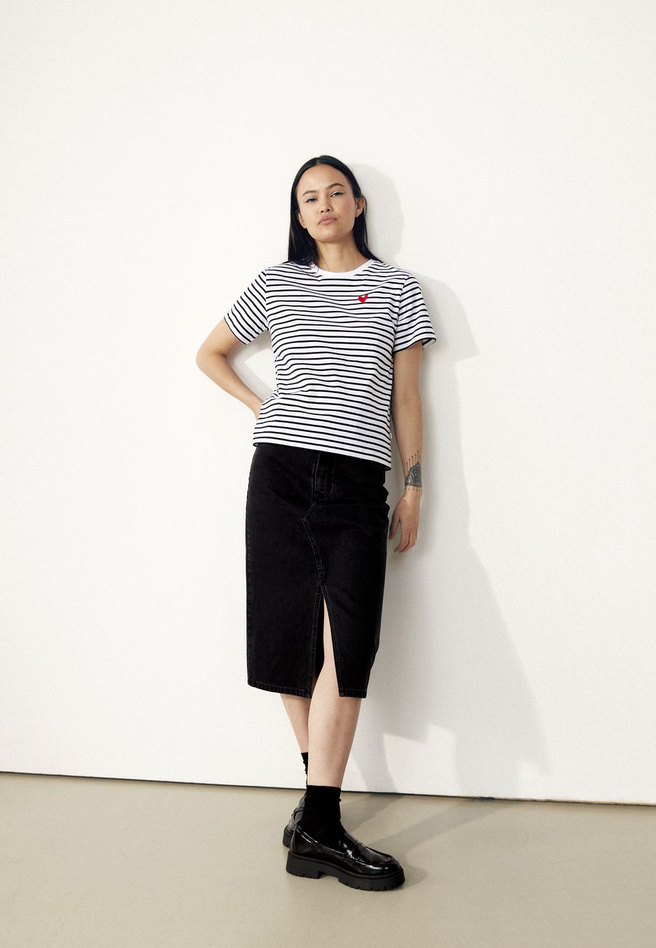 T-Shirt GB Julia Heart black / white von Givn Berlin