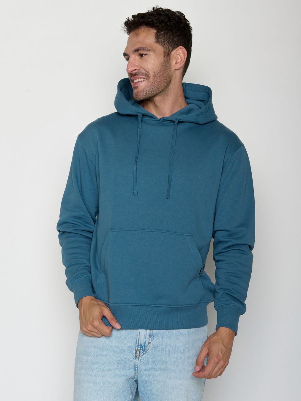 Hoodie Joy Basic tidal blue von Greenbomb