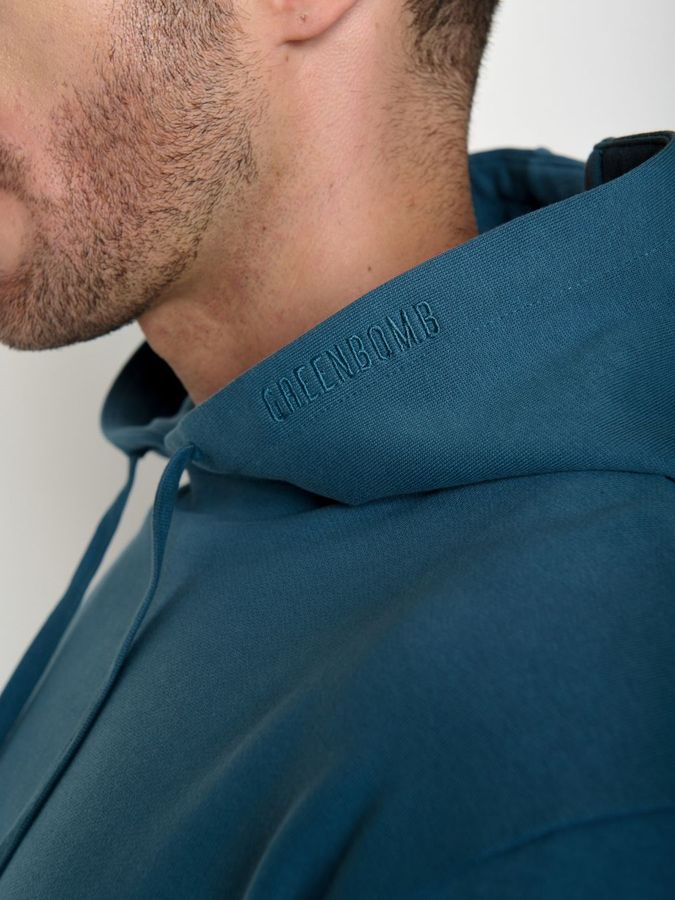 Hoodie Joy Basic tidal blue von Greenbomb