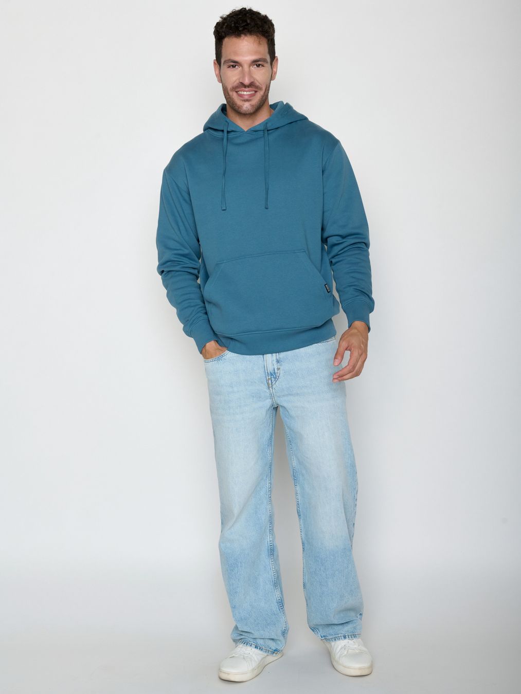 Hoodie Joy Basic tidal blue von Greenbomb