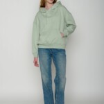 Hoodie Mello Les Fleurs muted mint von Greenbomb