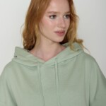 Hoodie Mello Les Fleurs muted mint von Greenbomb