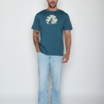 T-Shirt Fusion Nature Clouds Ride tidal blue von Greenbomb