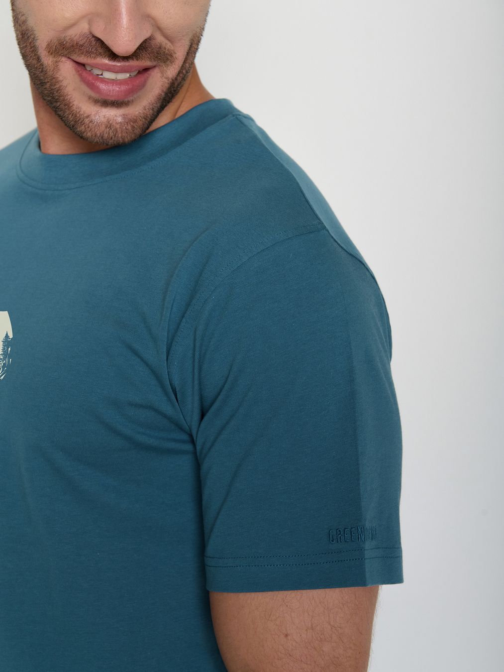 T-Shirt Fusion Nature Clouds Ride tidal blue von Greenbomb