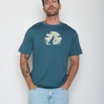 T-Shirt Fusion Nature Clouds Ride tidal blue von Greenbomb