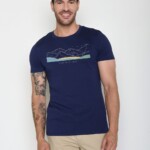 T-Shirt Guide Mountain Soul navy von Greenbomb