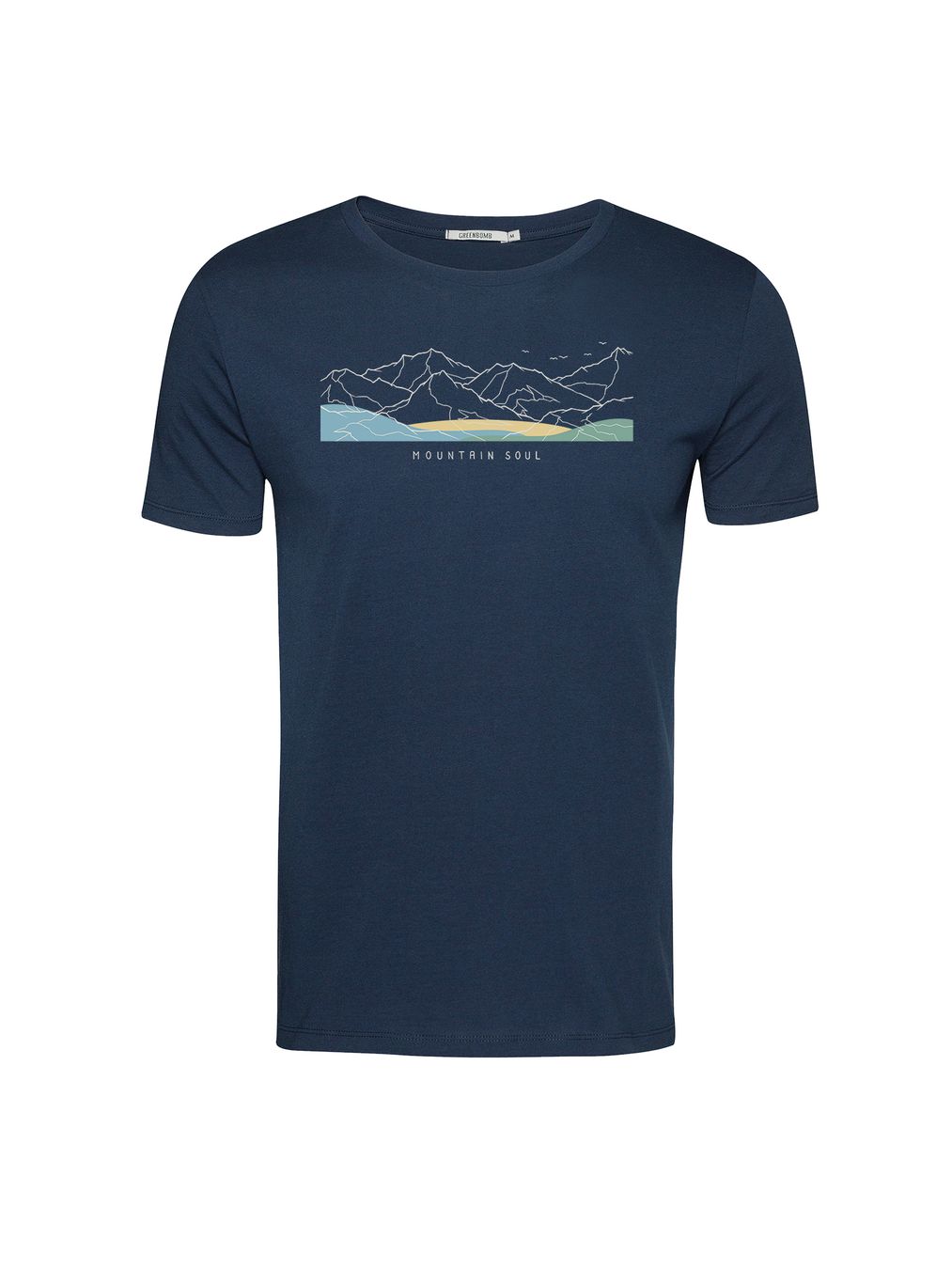 T-Shirt Guide Mountain Soul navy von Greenbomb
