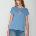 T-Shirt Loony Bird Look glacier blue von Greenbomb