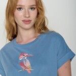T-Shirt Loony Bird Look glacier blue von Greenbomb