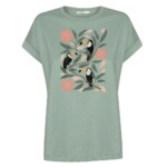 T-Shirt Loony Tucan Flower pale green von Greenbomb