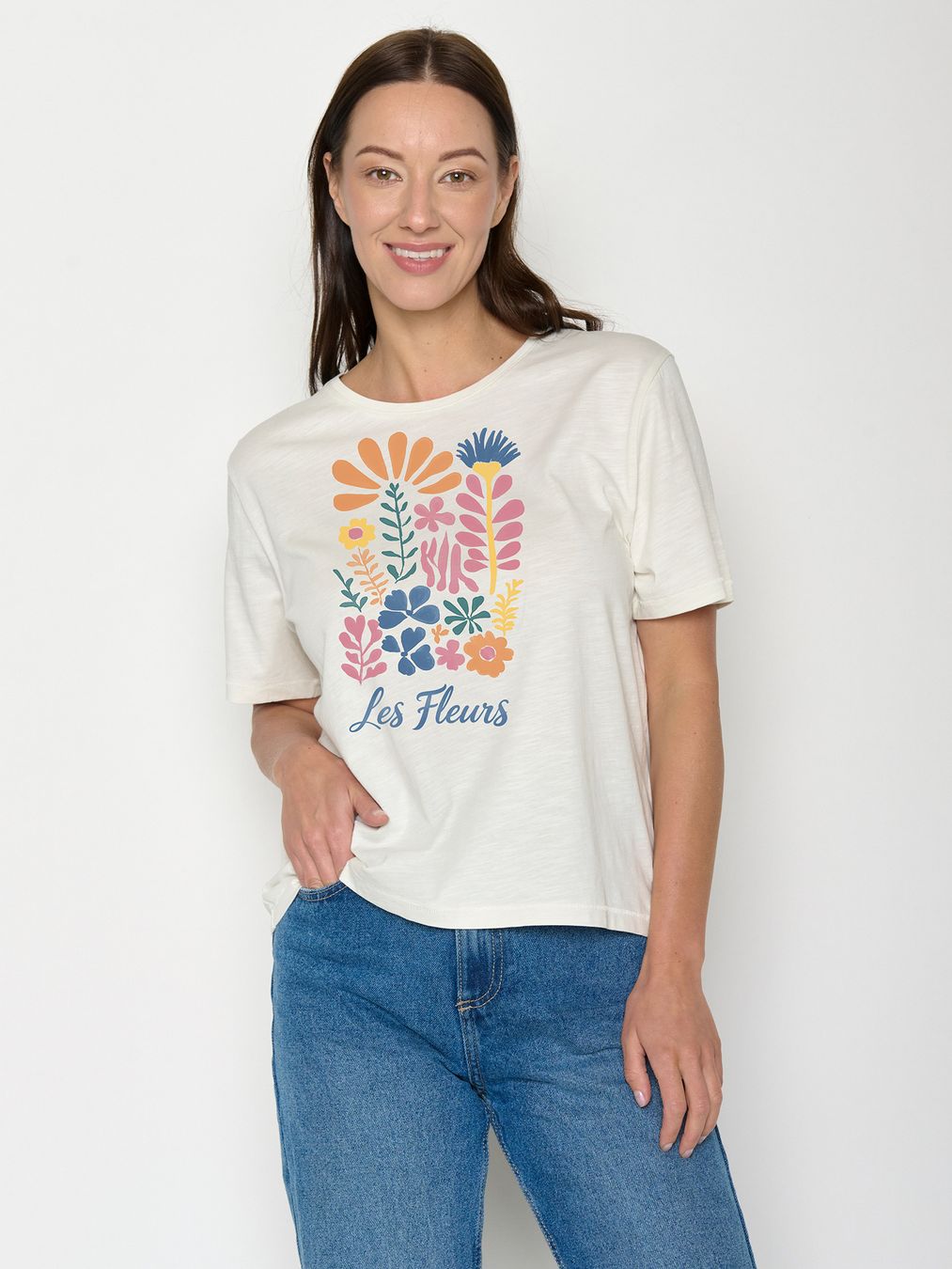 T-Shirt Nova Les Fleurs moonstone von Greenbomb
