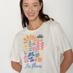 T-Shirt Nova Les Fleurs moonstone von Greenbomb