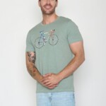T-Shirt Spice Bike Jacques soft sage von Greenbomb