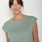 T-Shirt Timid Basic bamboo stripes von Greenbomb