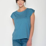 T-Shirt Timid Basic tide stripes von Greenbomb