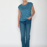 T-Shirt Timid Basic tide stripes von Greenbomb