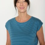 T-Shirt Timid Basic tide stripes von Greenbomb