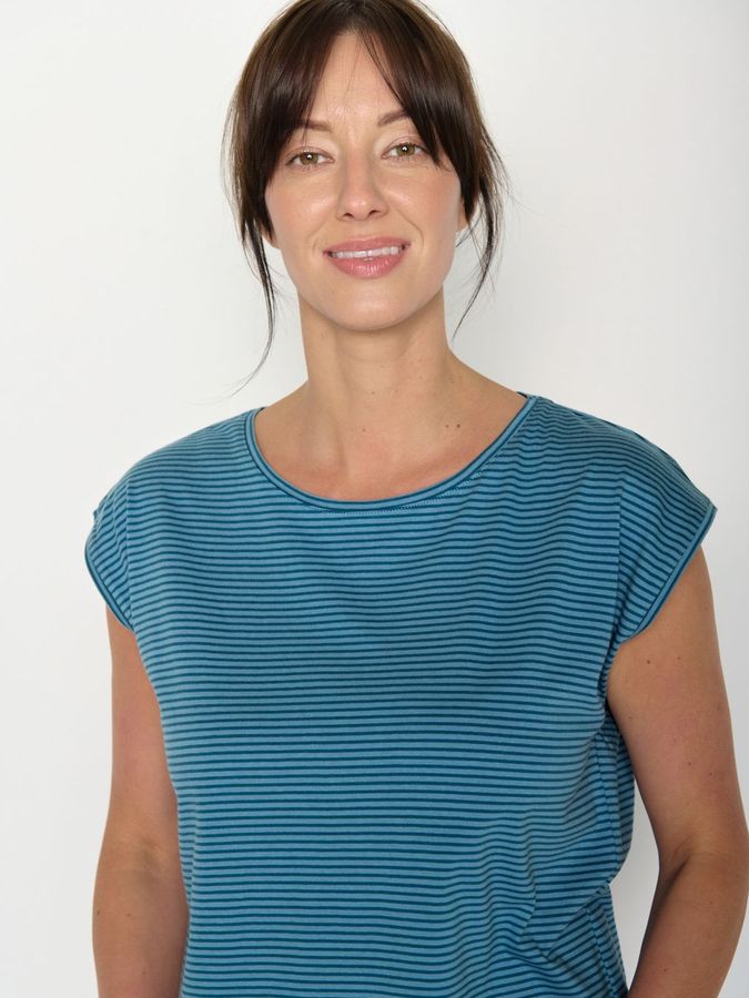 T-Shirt Timid Basic tide stripes von Greenbomb