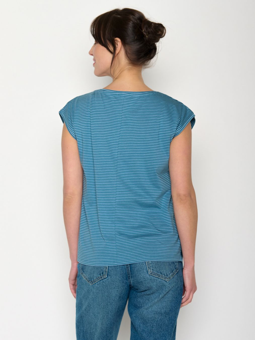 T-Shirt Timid Basic tide stripes von Greenbomb