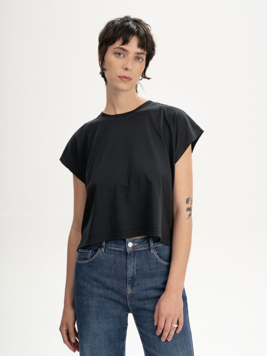 T-Shirt Bhamini schwarz von MELAWEAR