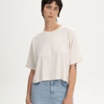 T-Shirt Desna cream melange von MELAWEAR
