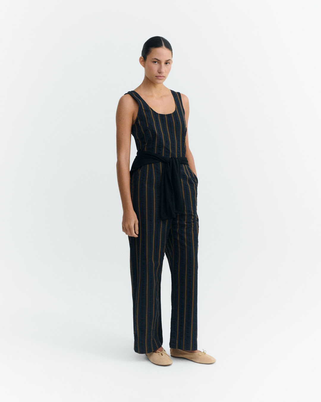 Jumpsuit Raflesia portbou seersucker von Thinking MU