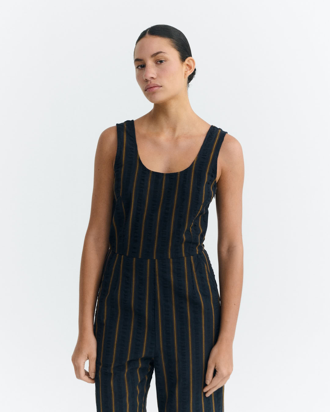 Jumpsuit Raflesia portbou seersucker von Thinking MU