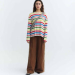 T-Shirt Emily Med Stripes med stripes von Thinking MU